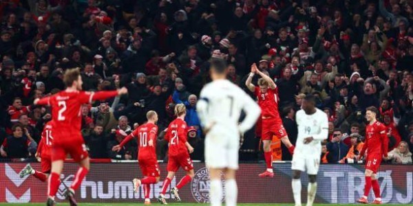 天博体育平台-【欧国联】霍伊伦制胜模仿C罗庆祝，丹麦1比0葡萄牙